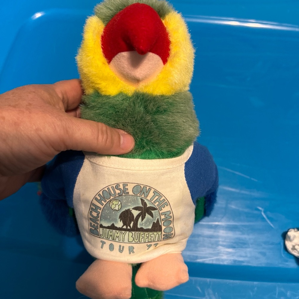 Rare 1999 Jimmy Buffett Beach House On The Moon Tour Plush Parrot Stuffed Animal